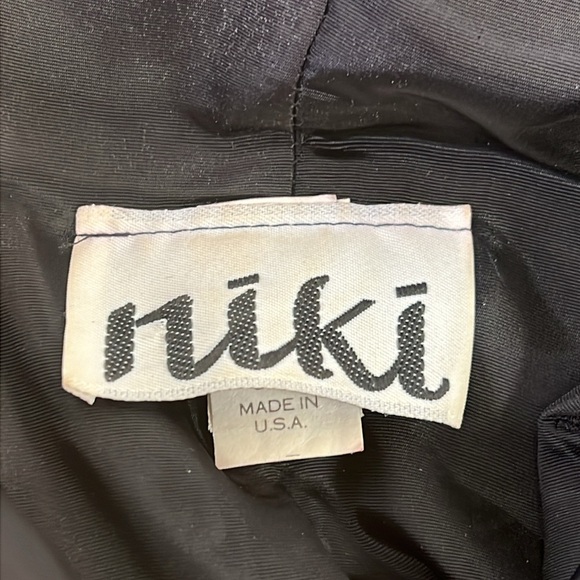 Vintage Niki Velvet and Sequined Lace Party Dress Size 8 - Picture 7 of 12